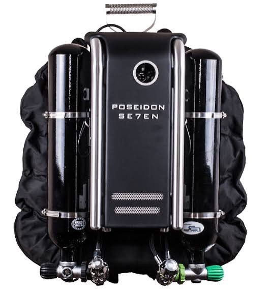 A Poseidon Se7en closed-circuit rebreather